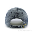 Berretto da baseball in denim moda lavaggio neve